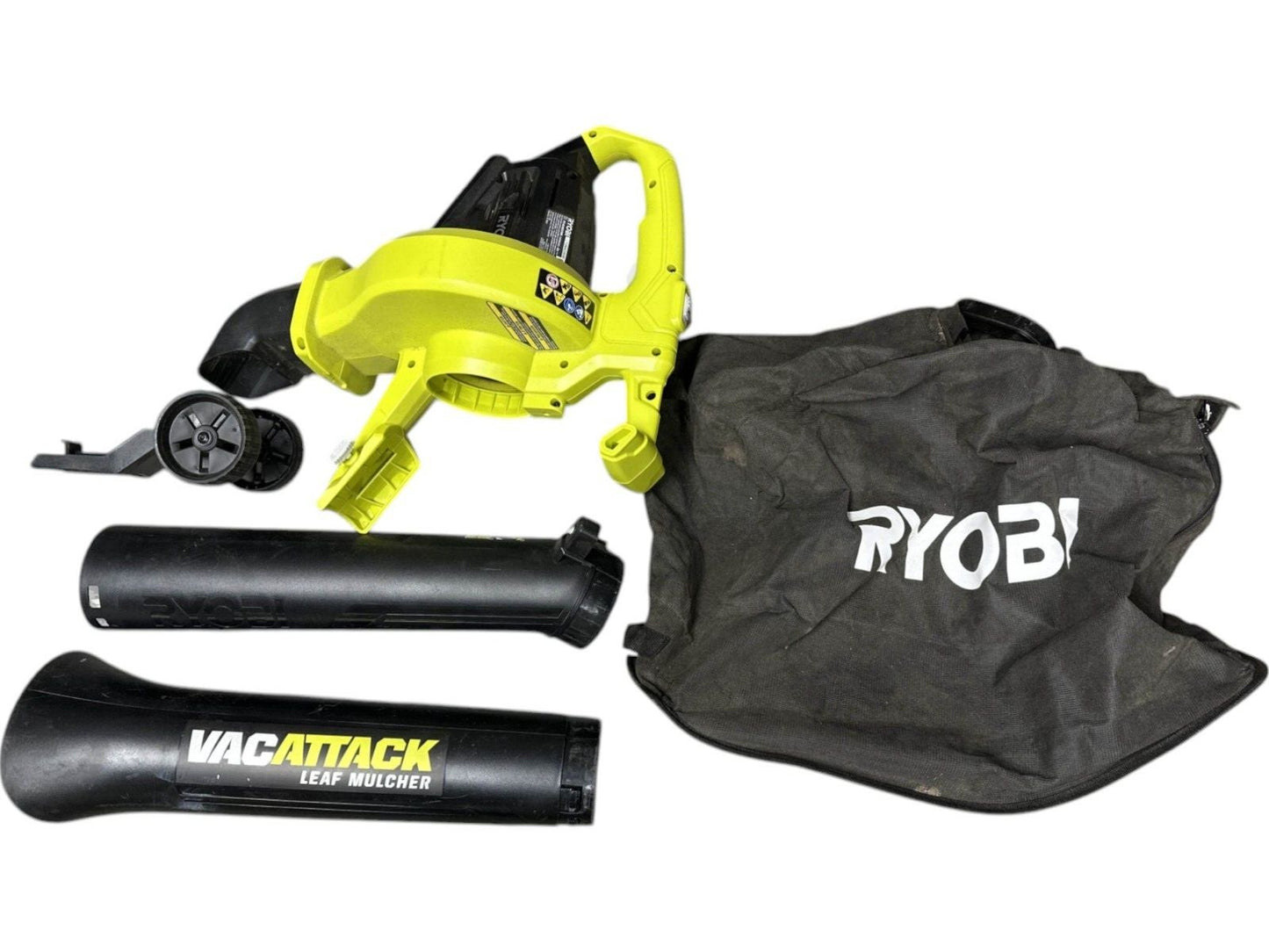 Ryobi RY40405BTL 40V Cordless Leaf Mulcher (Tool Only)-BROKEN TUBE CLAMPS-