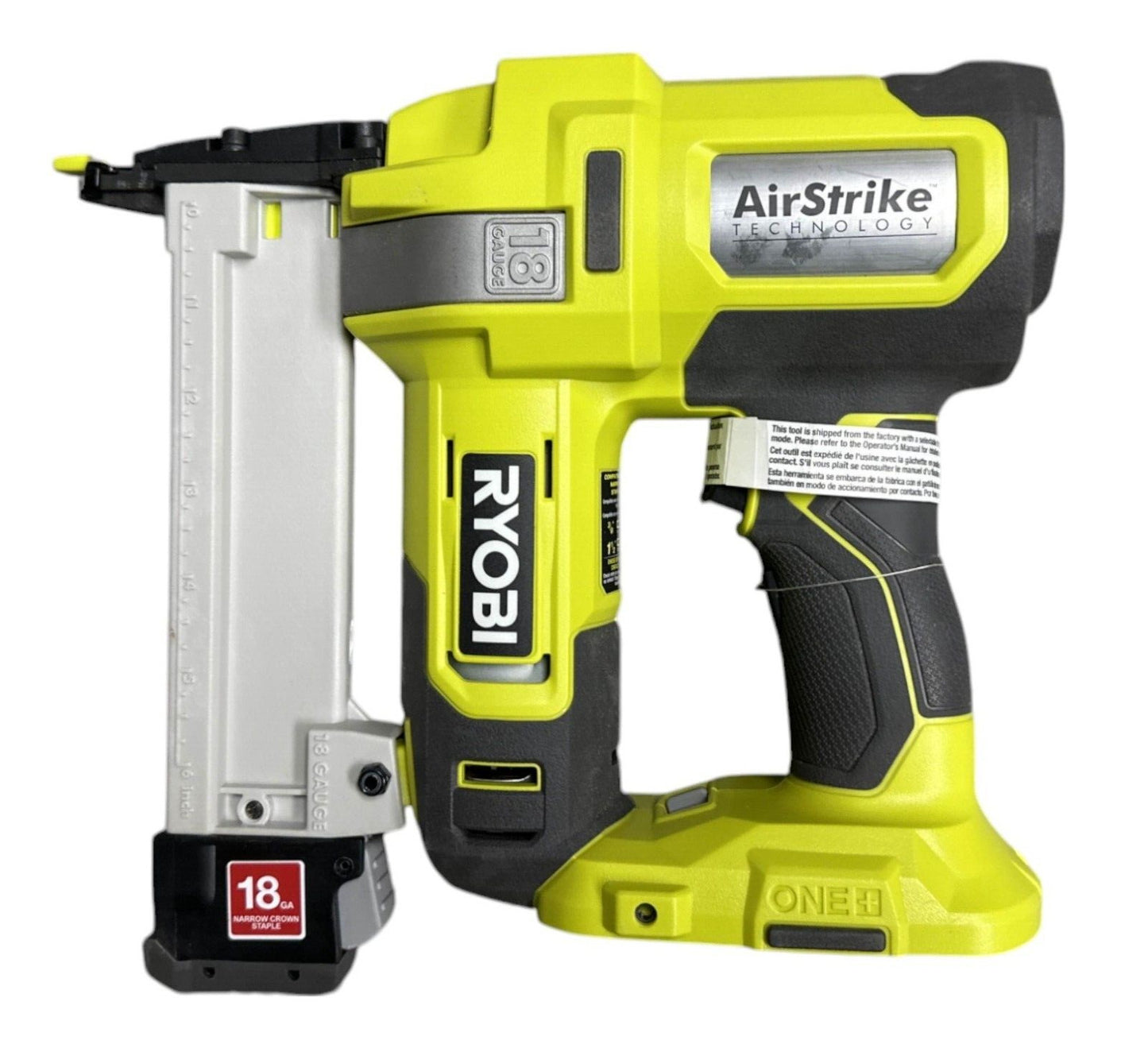 RYOBI 18V AirStrike 18-Gauge Cordless Lithium-Ion Narrow Crown Stapler -P361