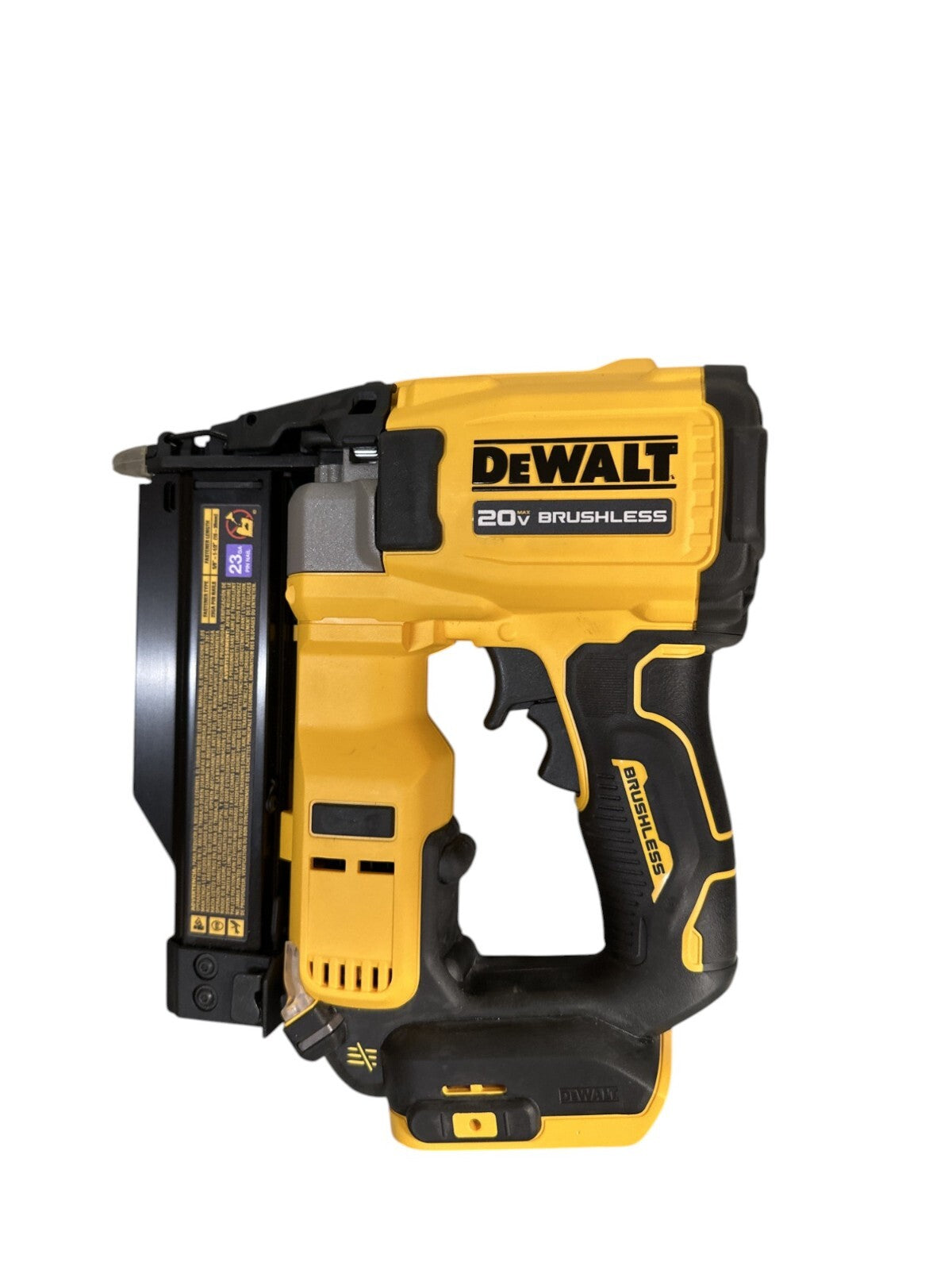 DEWALT DCN623 Atomic Compact 20V MAX Brushless 23 Gauge Pin Nailer Kit -USED-