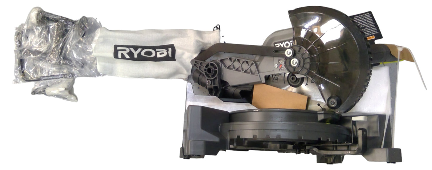 Ryobi P553 18-Volt Cordless 7"-1/4" Compound Miter Saw - TOOL ONLY---READ---