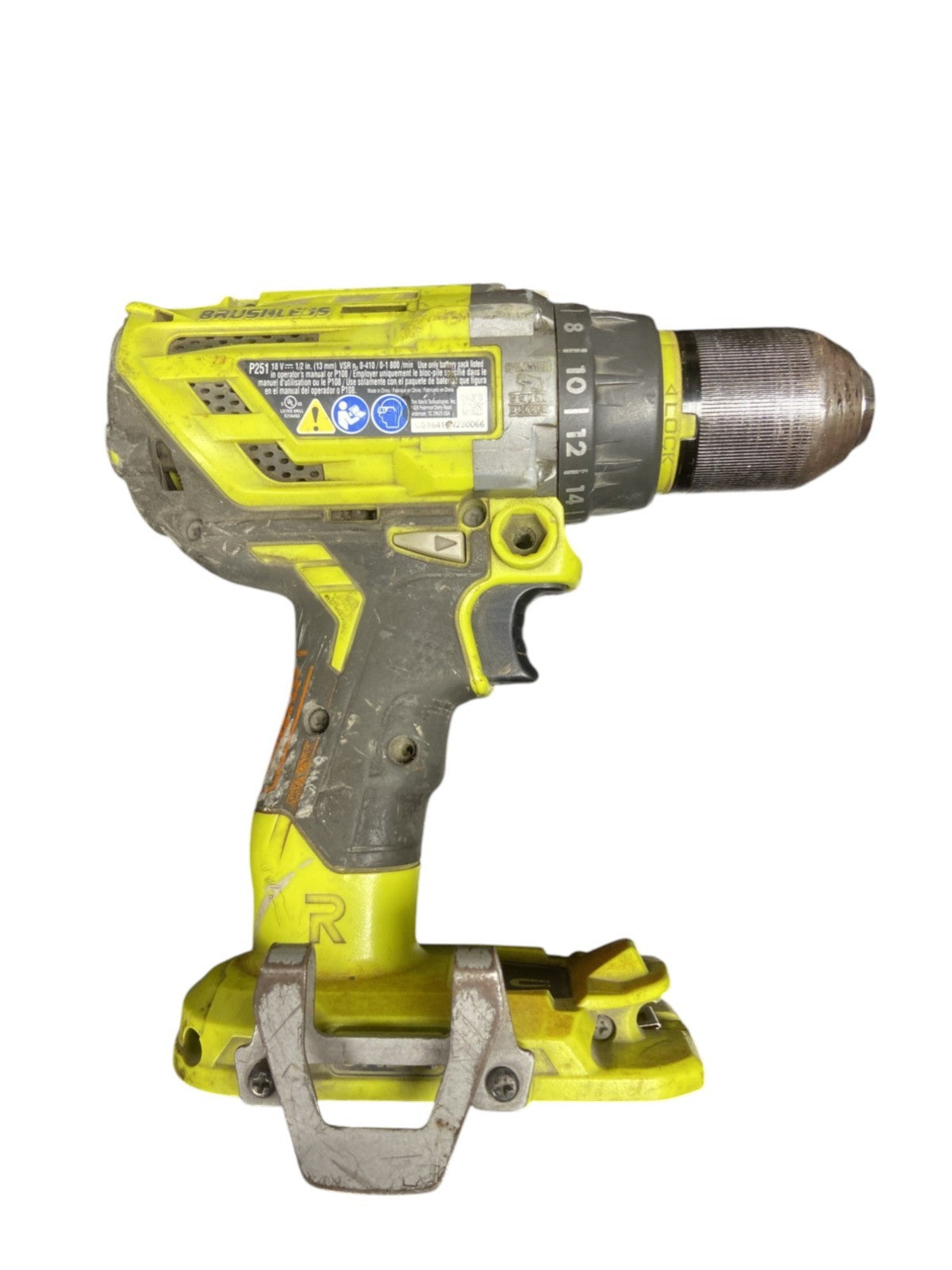 Ryobi P251 18V Brushless Hammer Drill - Tool Only (Dirty!)