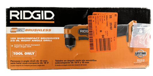 RIDGID 18V SubCompact Brushless Cordless 3/8 in. Right Angle Drill (Tool Only)