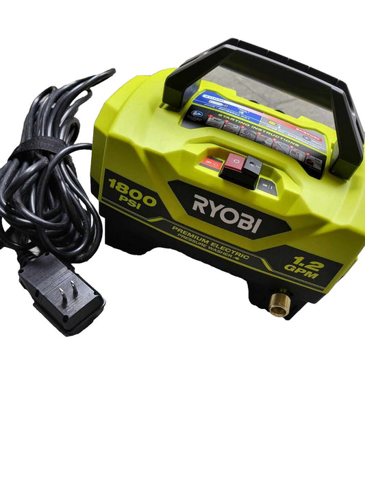 FOR PARTS Ryobi Electric Pressure Washer 1800 Psi(RY141802) -READ-