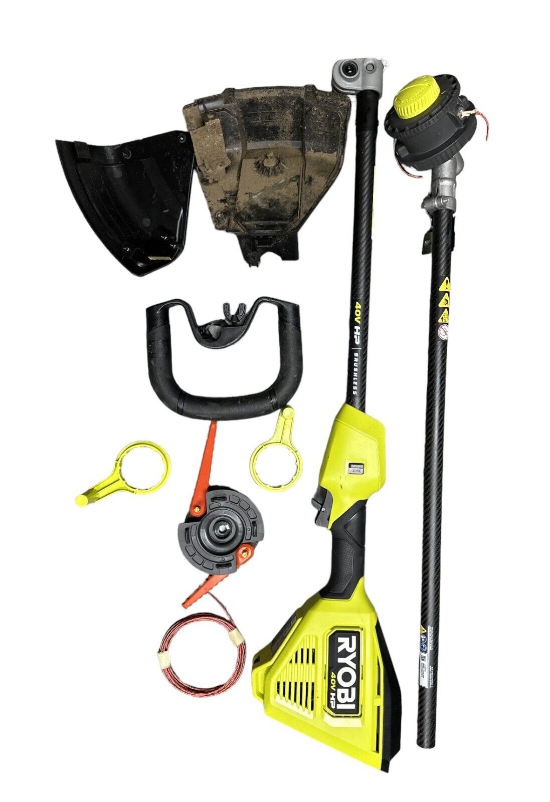 RYOBI RY40HPST01K 40V Brushless 16" Carbon Fiber String Trimmer- TOOL ONLY -READ