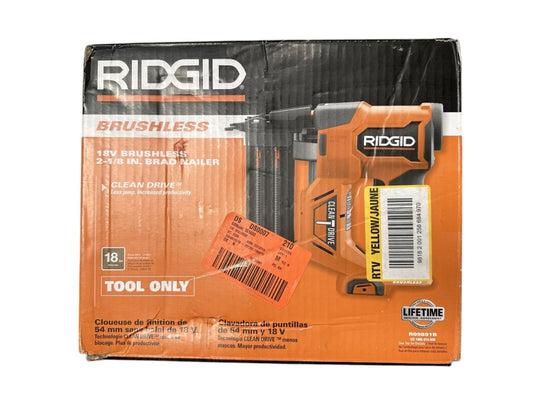 Ridgid R09891B 18v Volt 18 Gauge 2 1/8" Brushless Brad Nailer (Tool Only)