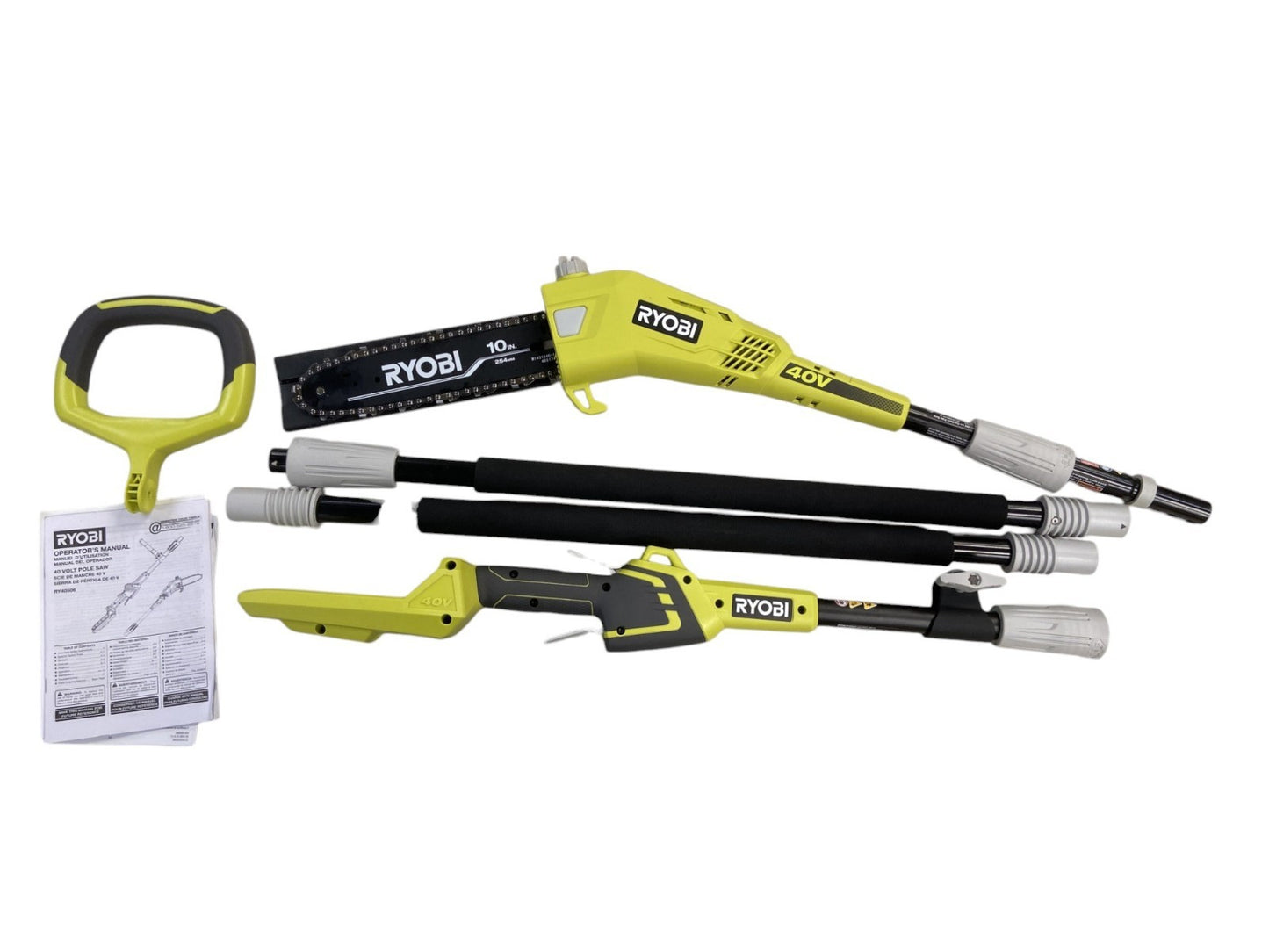 Ryobi RY40560 10" 40V Pole Saw - Tool Only - MISSING STRAP