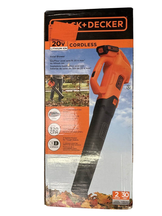 BLACK+DECKER 20V Axial Blower BCBL700D1 w/ Battery & Charger