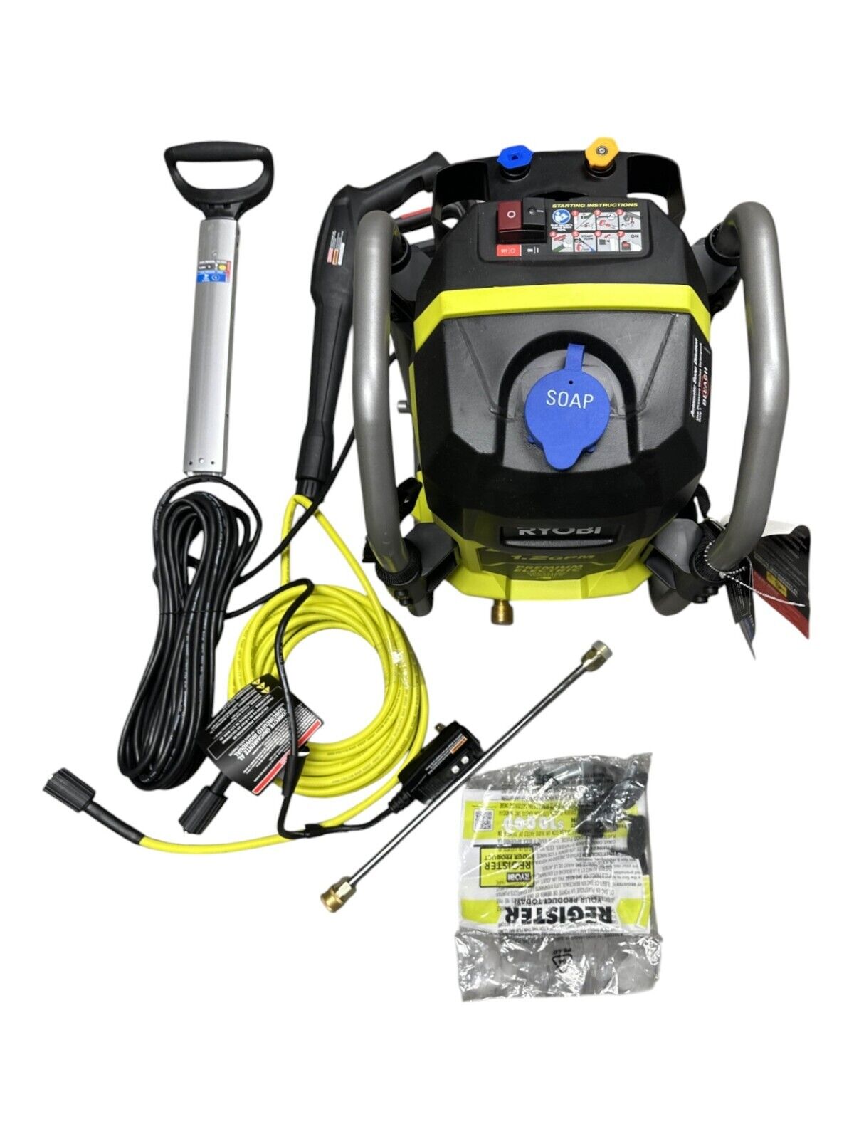 -FOR PARTS-RYOBI RY142022 2000 PSI 1.2 GPM Cold Water Electric Pressure Washer
