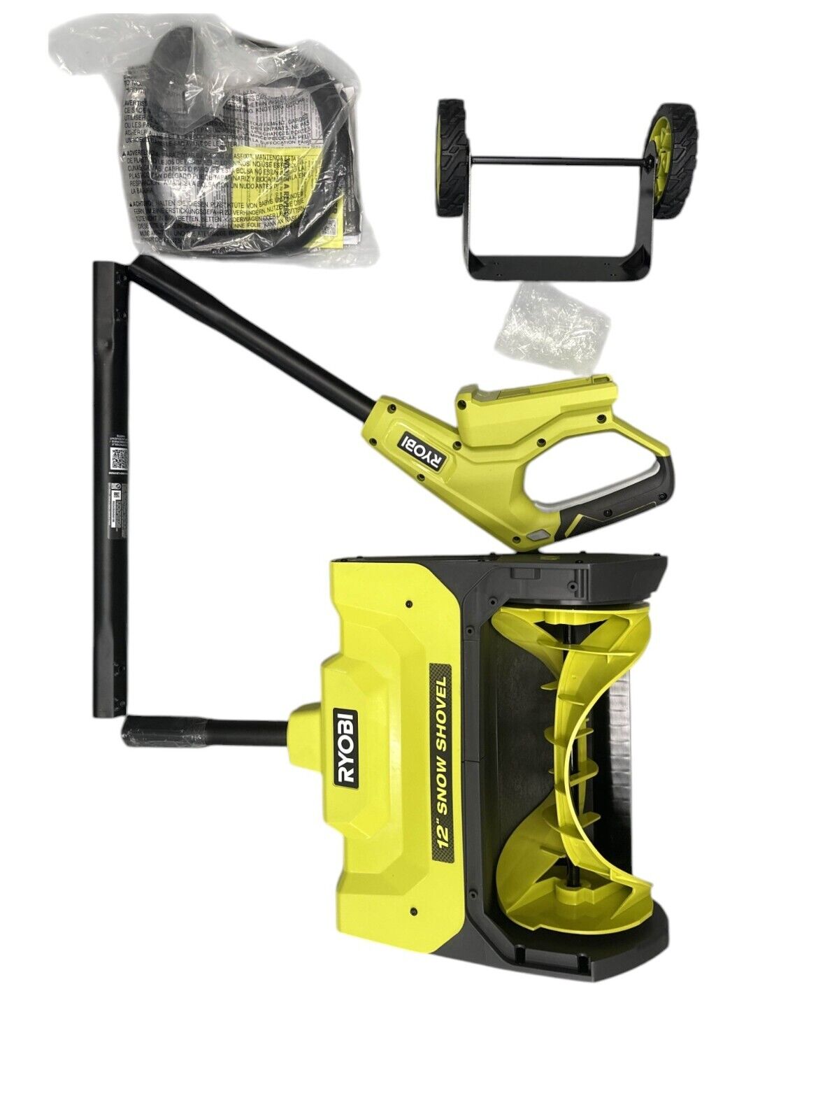RYOBI 40V Cordless 12" Wheeled Snow Shovel w/ 4Ah Battery & Charger- RY408013