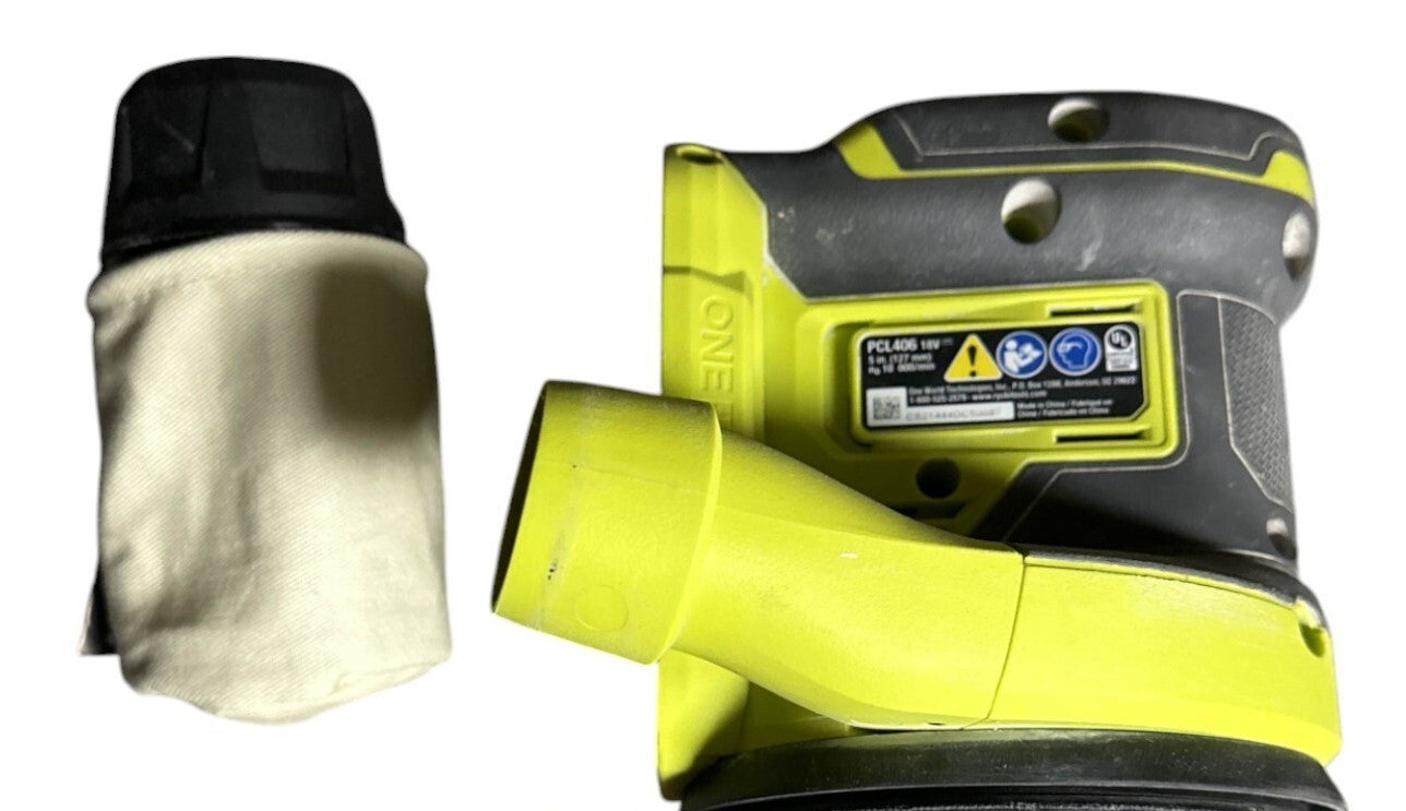 Ryobi PCL406 One+ 18V 5" Random Orbit Sander-Tool Only-NO SANDPAPER-