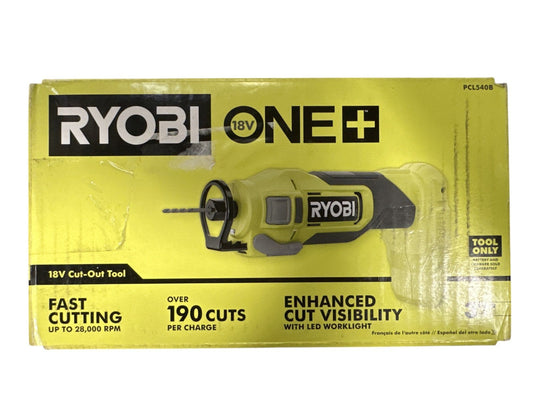 -FOR PARTS- RYOBI PCL540B 18V ONE+ Cordless Drywall Cut-Out Tool - Tool-Only -