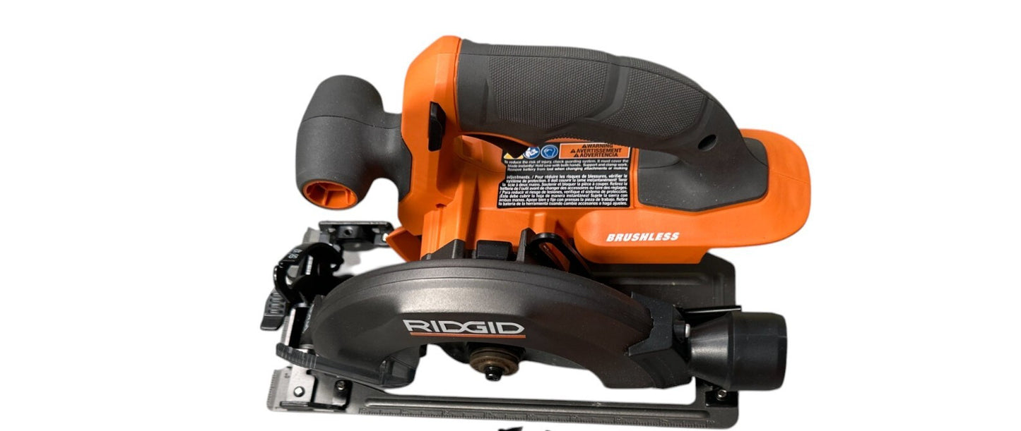 RIDGID R8656B 18v SubCompact Brushless 6-1/2" Circular Saw -TOOL ONLY-NO BLADE-