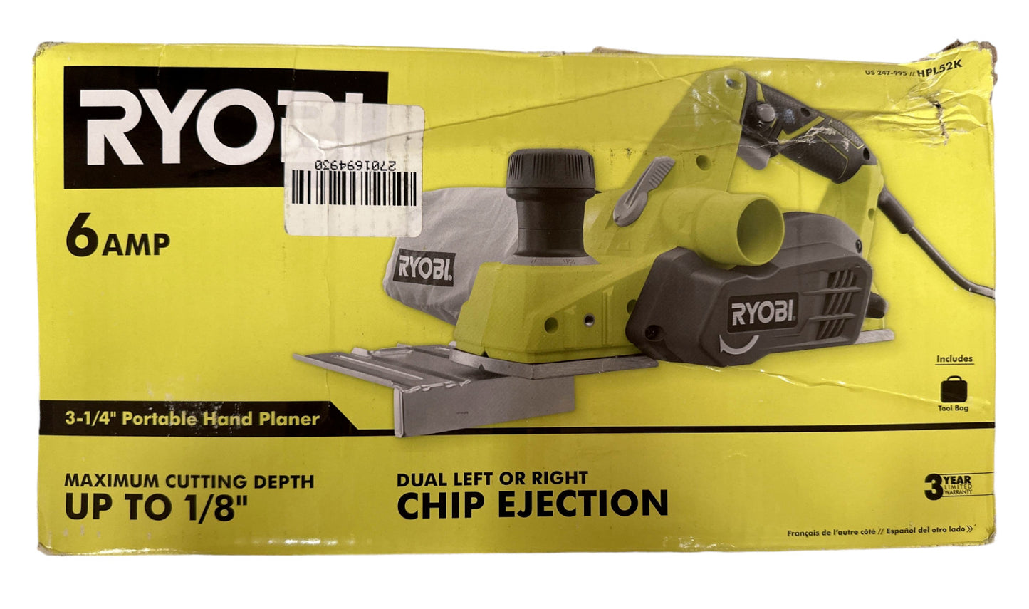 RYOBI 3-1/4" Corded Portable Hand Planer