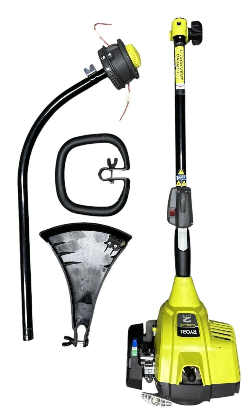 Ryobi 25cc 2-Cycle Full Crank Curved Shaft Gas String Trimmer - RY252CS