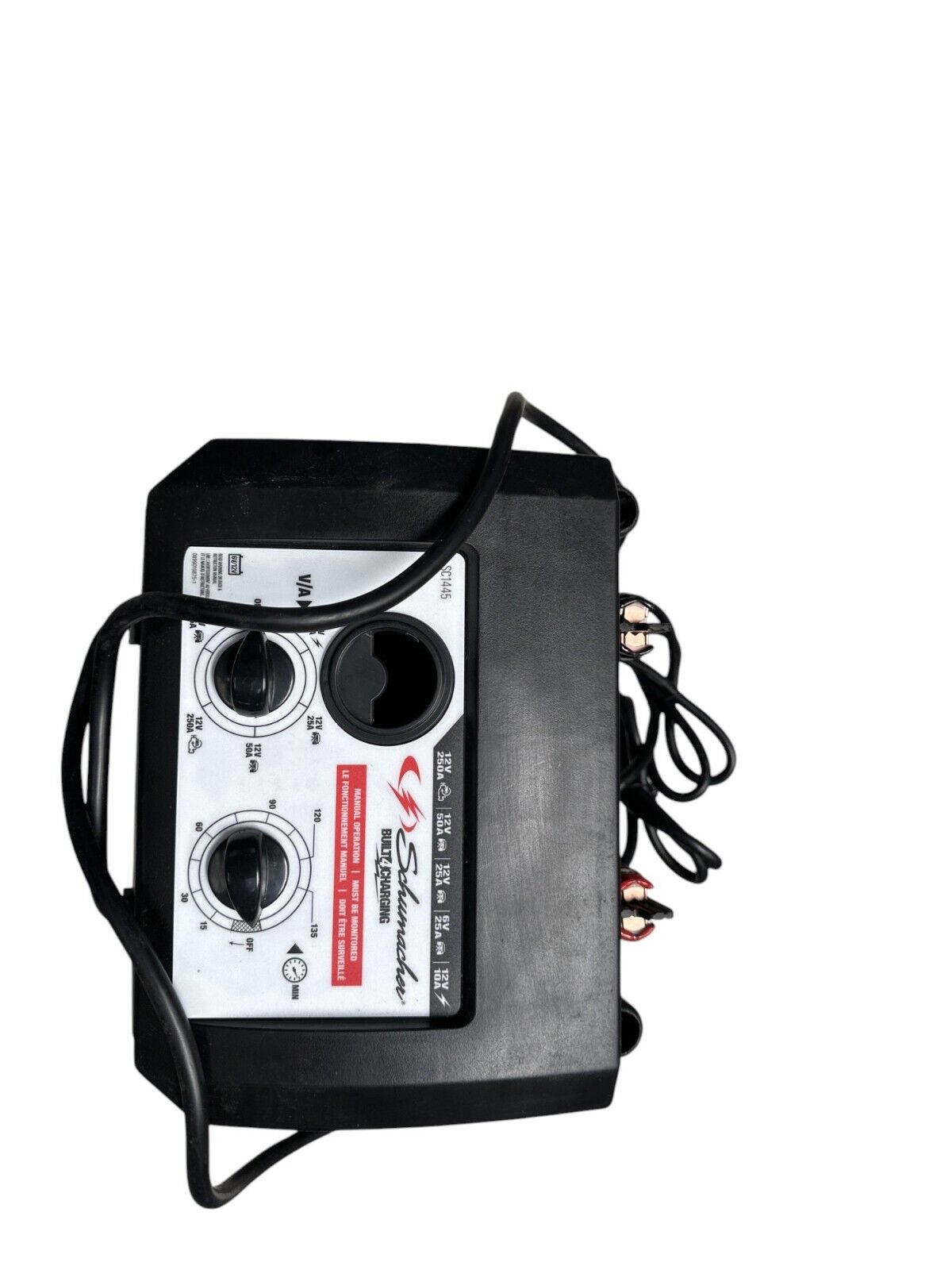 Schumacher SC1445 6-V/12-V 250-Amp Battery Charger Engine Starter -USED-