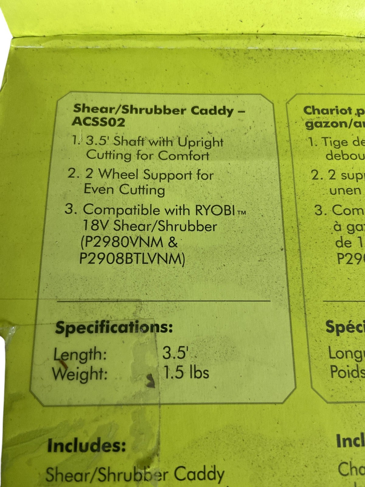 RYOBI Accessory Grass Shear/Shrubber Caddy ACSS02