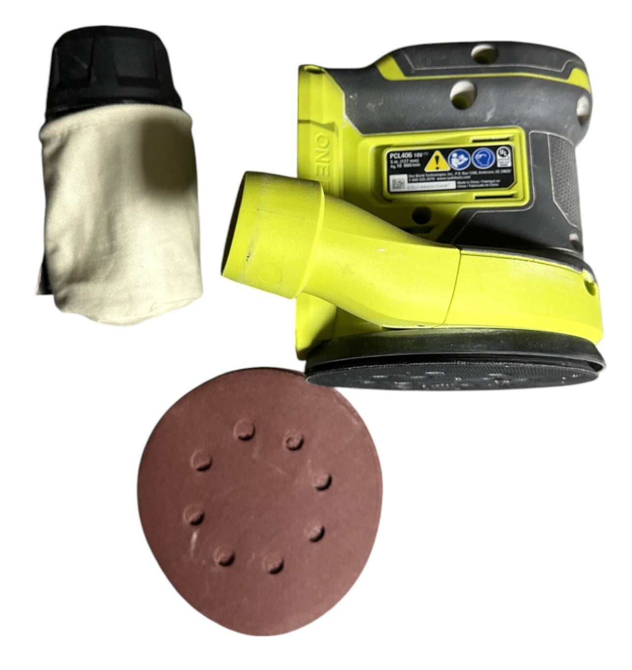 Ryobi PCL406 One+ 18V 5" Random Orbit Sander-Tool Only