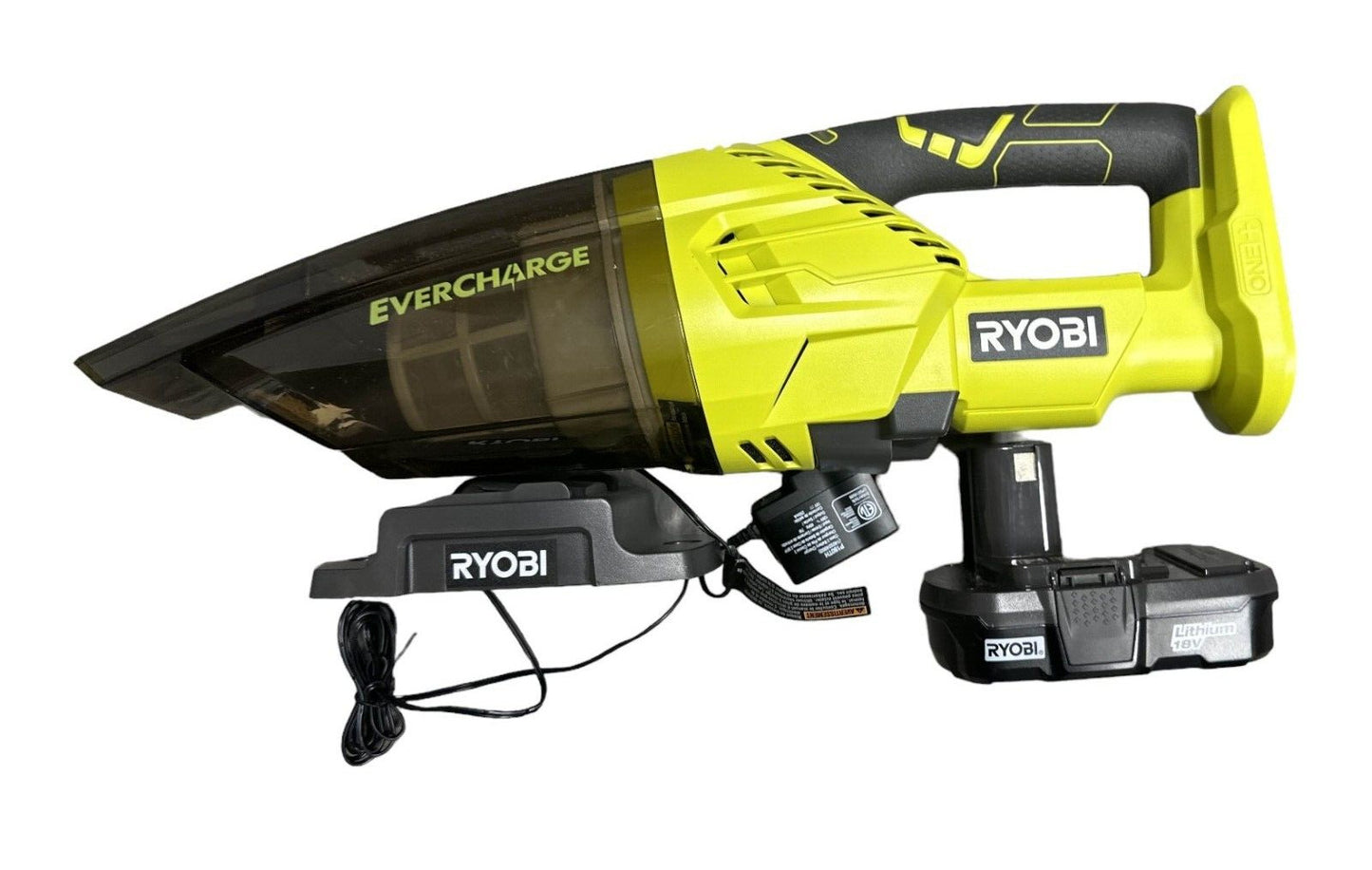 RYOBI 18V Cordless Multi-Surface Handheld Vacuum Kit with Battery and Charger