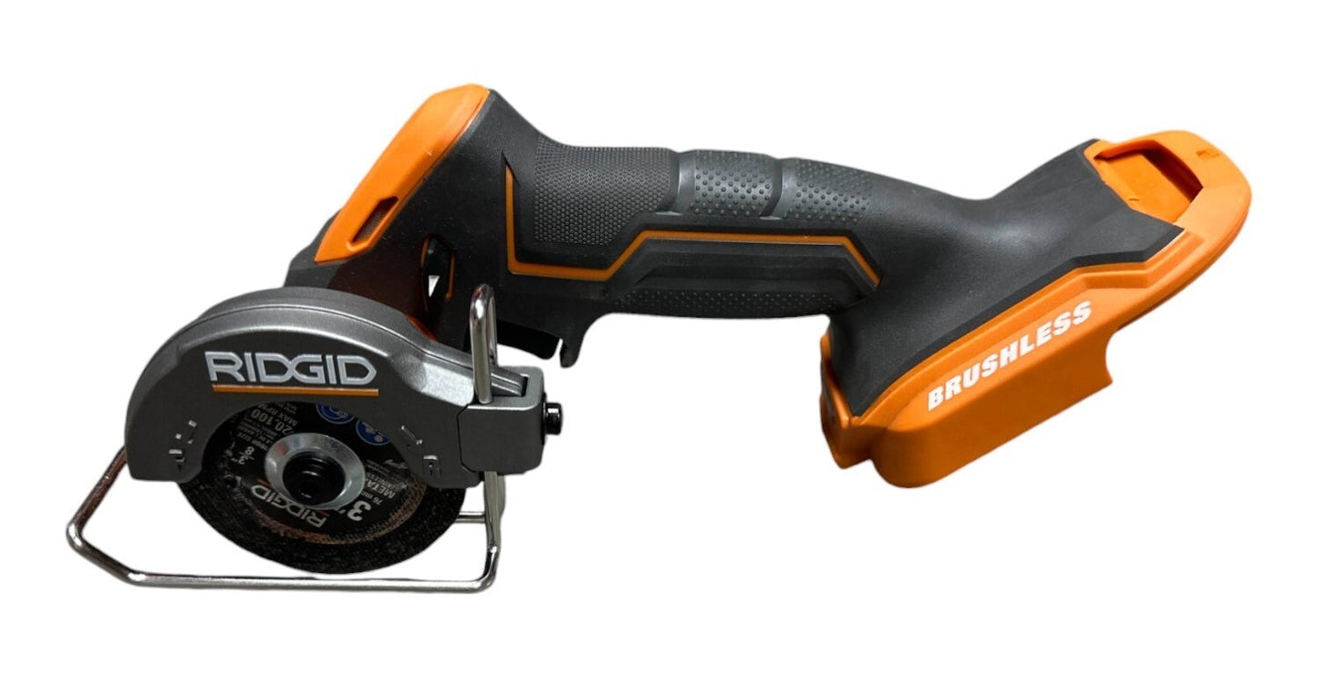 RIDGID R87547B 18V SUBCOMPACT BRUSHLESS 3" Multi Material Saw (Tool Only) READ!