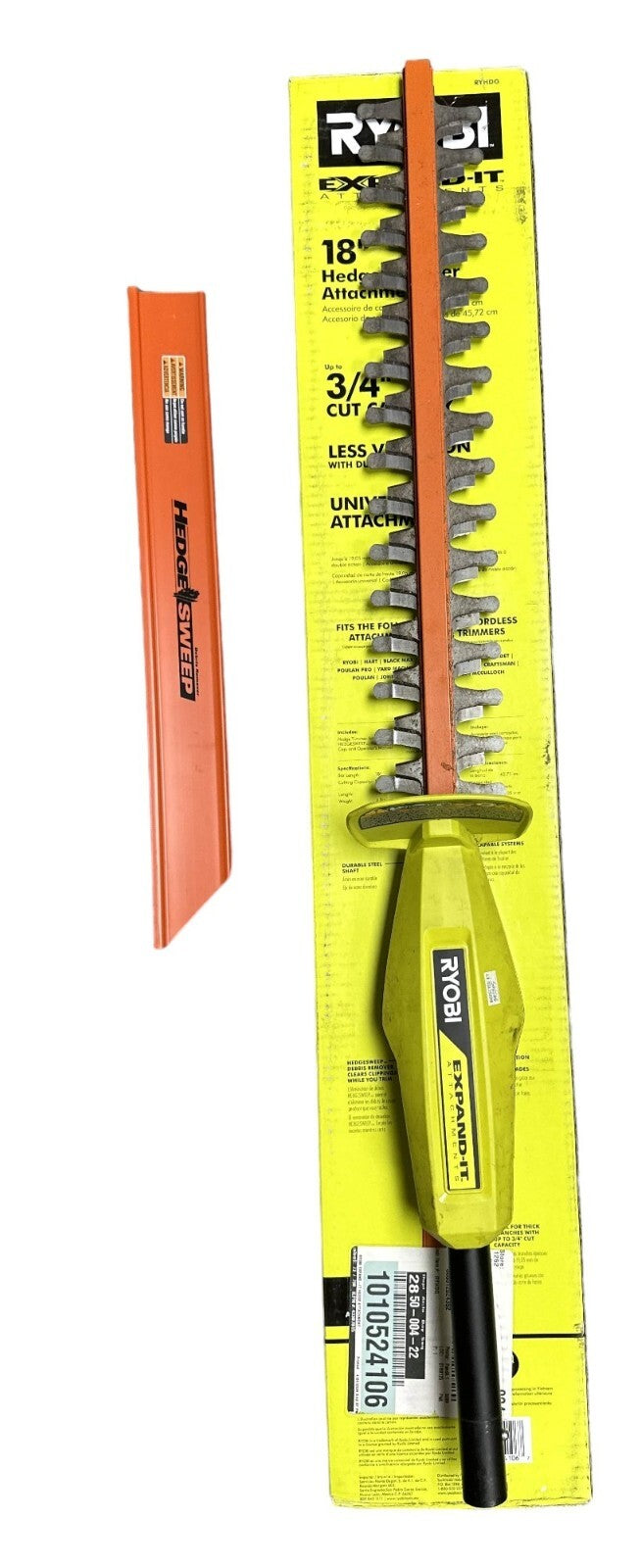 (BROKEN, FOR PARTS) Ryobi Expand-It 18 in. Hedge Trimmer Attachment - RYHDG -