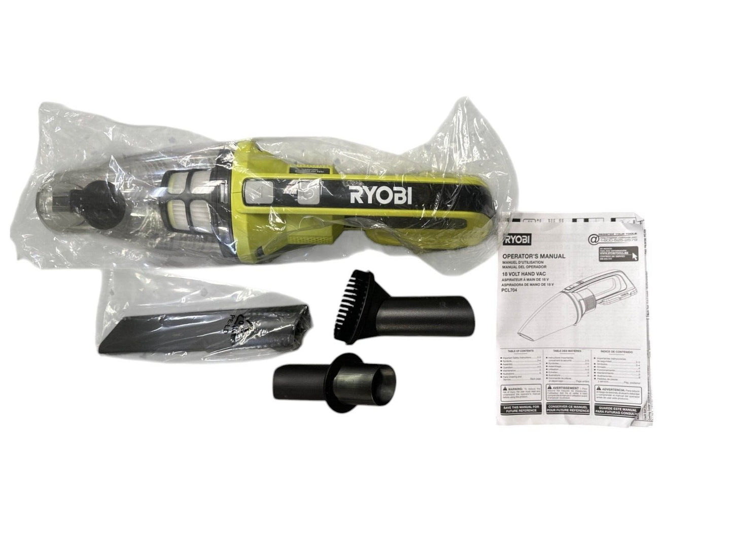 RYOBI ONE+ PCL704B 18V Cordless Performance Hand Vacuum - TOOL ONLY -OPEN BOX-