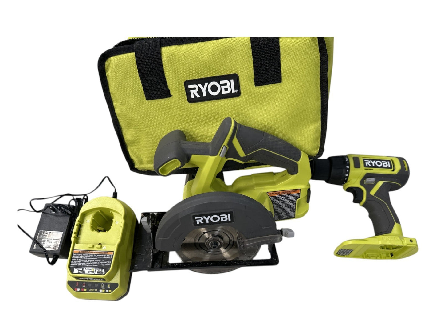 RYOBI 18v 2-Tool Combo Kit w/ Drill/Driver, Circular Saw - PCL1201K2 -TOOL ONLY-