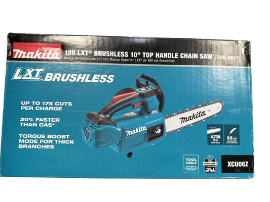 Makita XCU06Z 10" 18v LXT Lithium-Ion Brushless Chainsaw