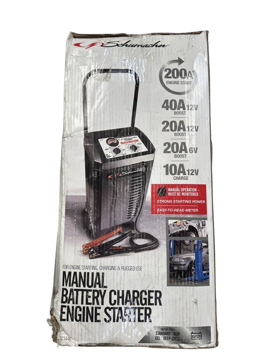 Schumacher Sc1446 2-In-1 Manual Battery Charger And Engine Starter -OPEN BOX