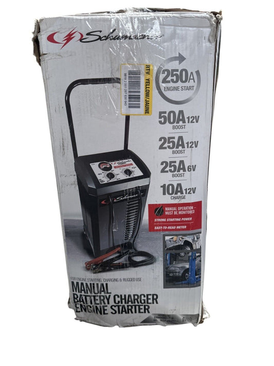 Schumacher SC1445 6-V/12-V 250-Amp Battery Charger Engine Starter -USED-