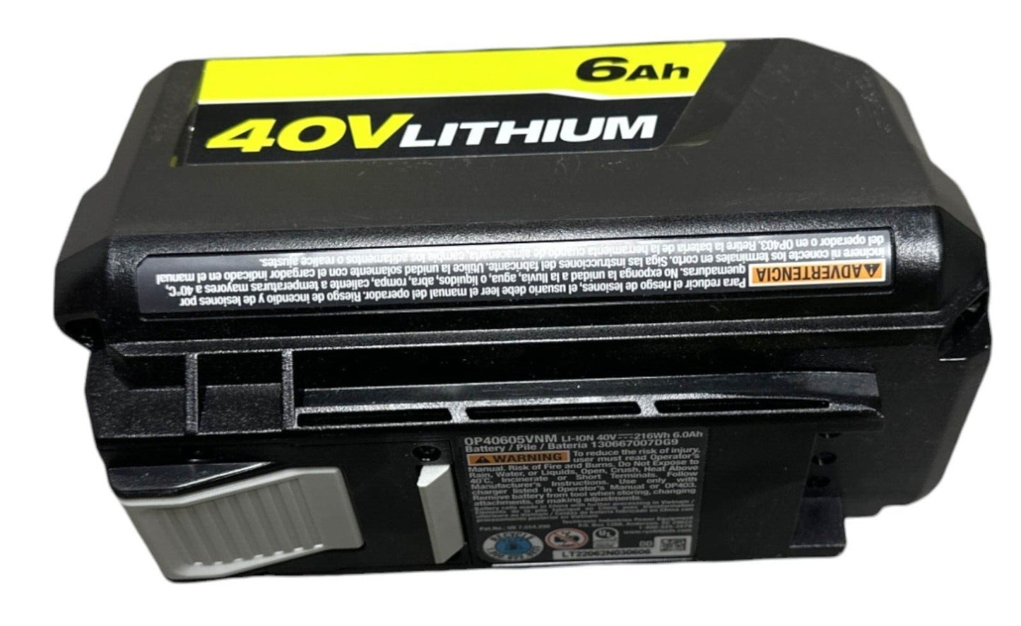 GENUINE RYOBI OP40605VNM 40v 6Ah  Battery - GOOD CONDITION