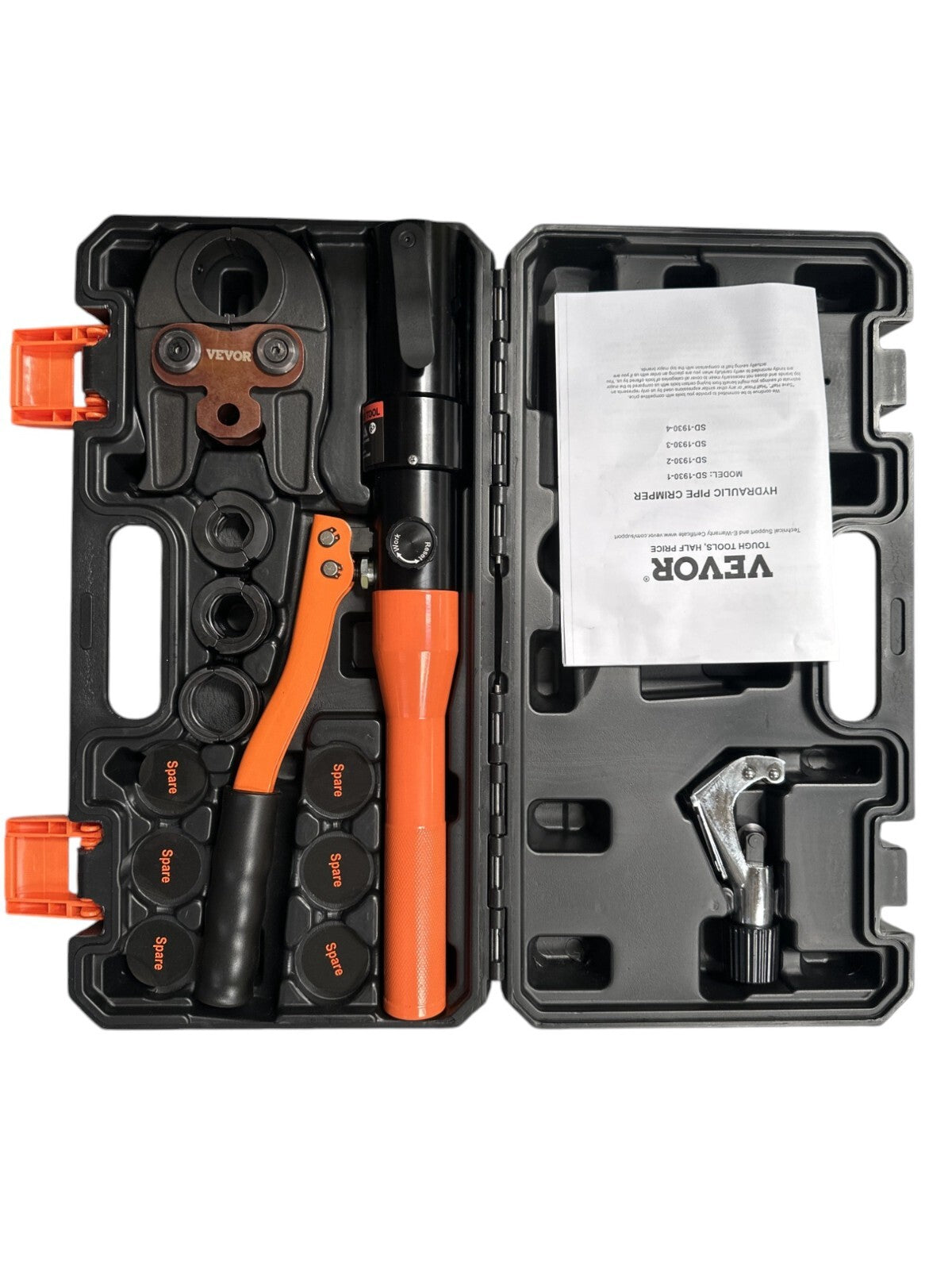 VEVOR Copper Tube Fittings Hydraulic Pipe Crimping Tool - 1/2", 3/4" 1"