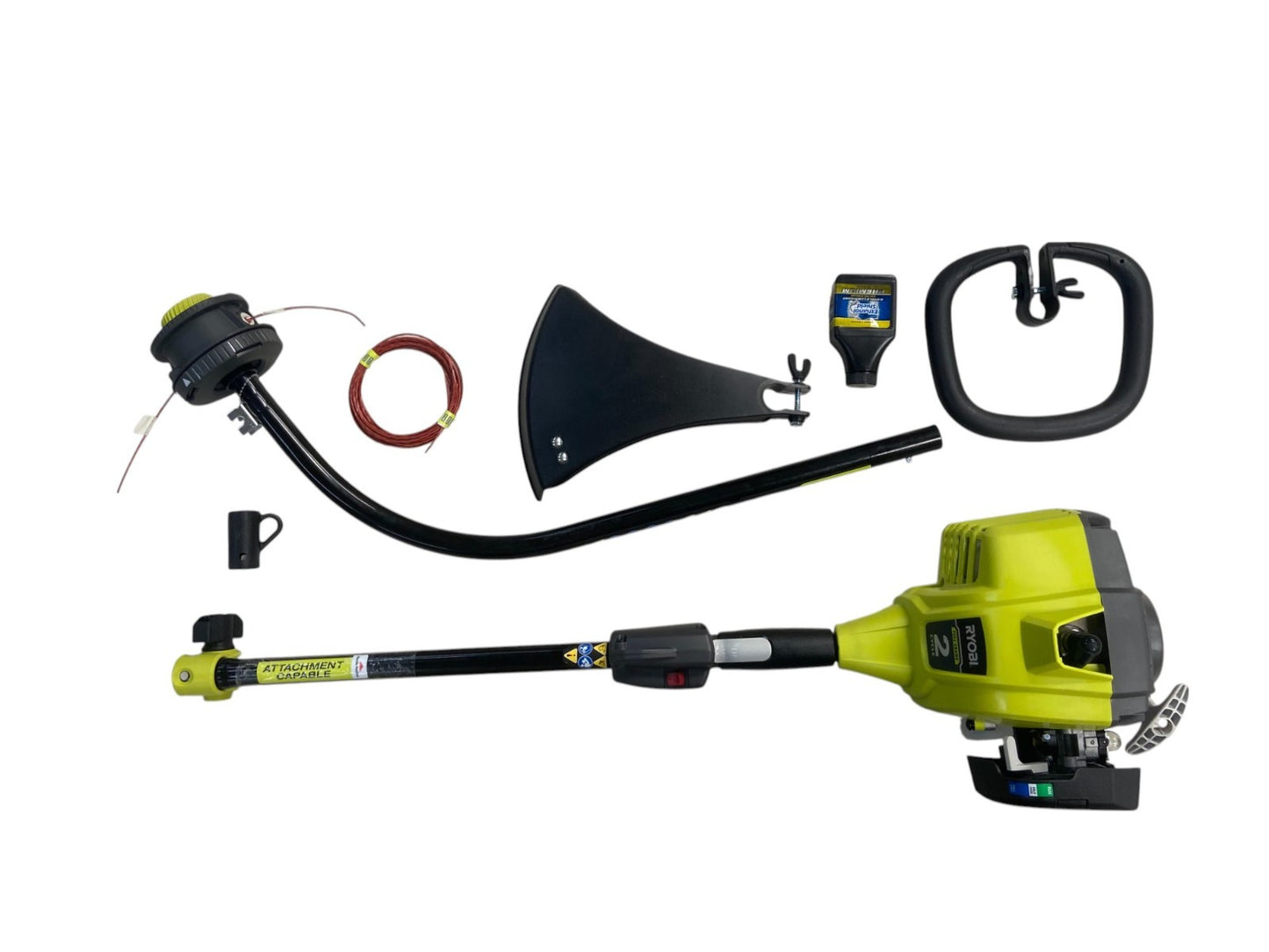 Ryobi 25cc 2-Cycle Full Crank Curved Shaft Gas String Trimmer - RY252CS