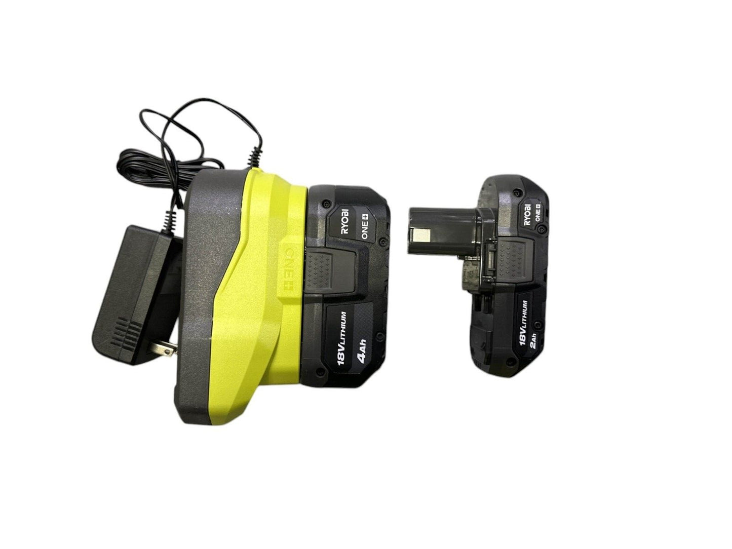 RYOBI ONE+ 18v Battery and Charger Kit - 4Ah & 2Ah Battery PSK106SB
