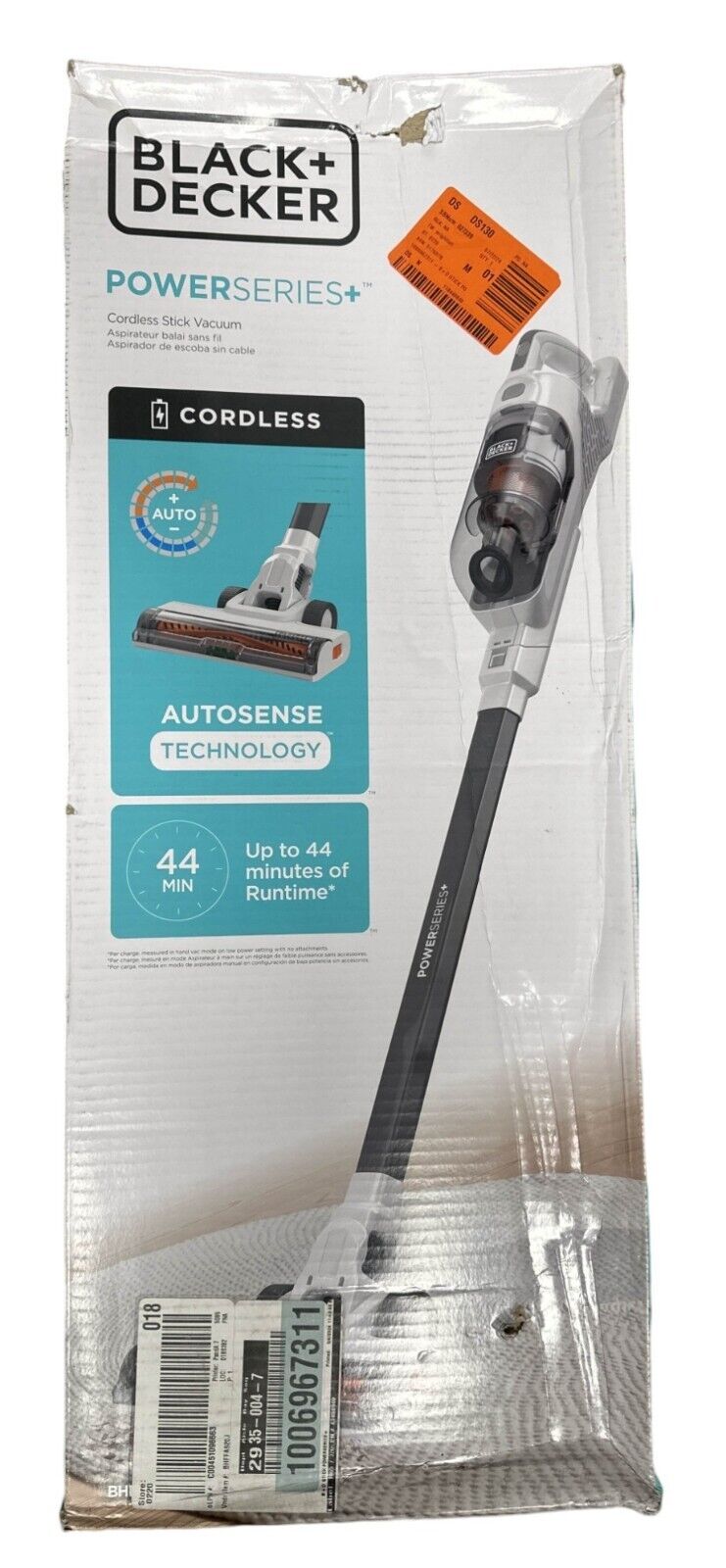 BLACK & DECKER BHFEA520J POWERSERIES+ 20v MAX Cordless Stick Vacuum -DIRTY-