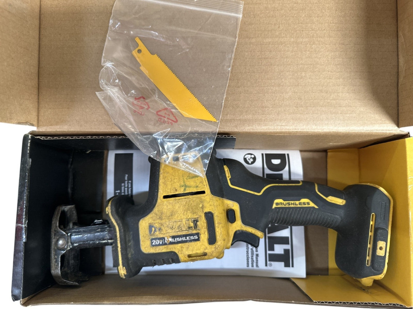 DEWALT DCS369B Atomic 20V Cordless Reciprocating Saw -TOOL ONLY-