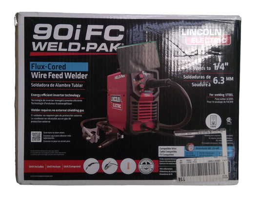 Lincoln Electric K5255-1 90i FC Flux Core Wire Feed Welder 120V