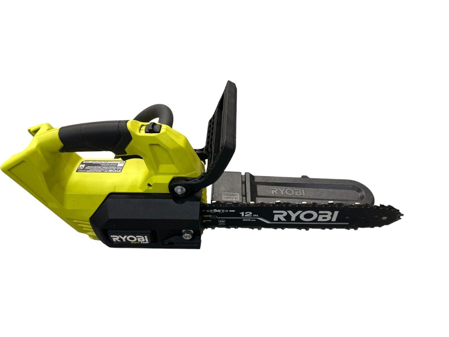 RYOBI RY40590 40v 12" Brushless Chainsaw - TOOL ONLY- A LITTLE DIRTY-
