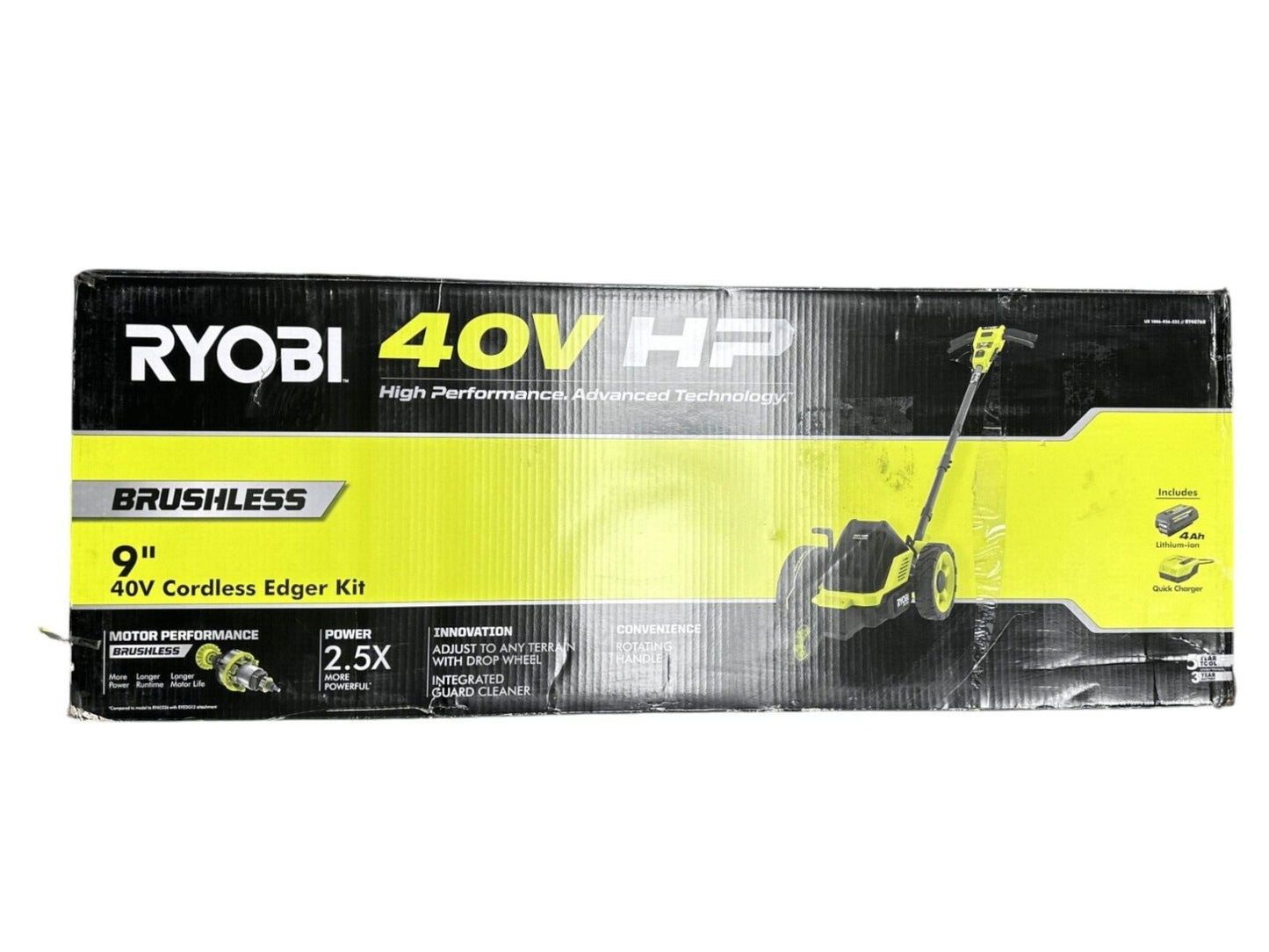 RYOBI 40V HP Brushless 9 in. Cordless Edger - RY40760 -FOR PARTS