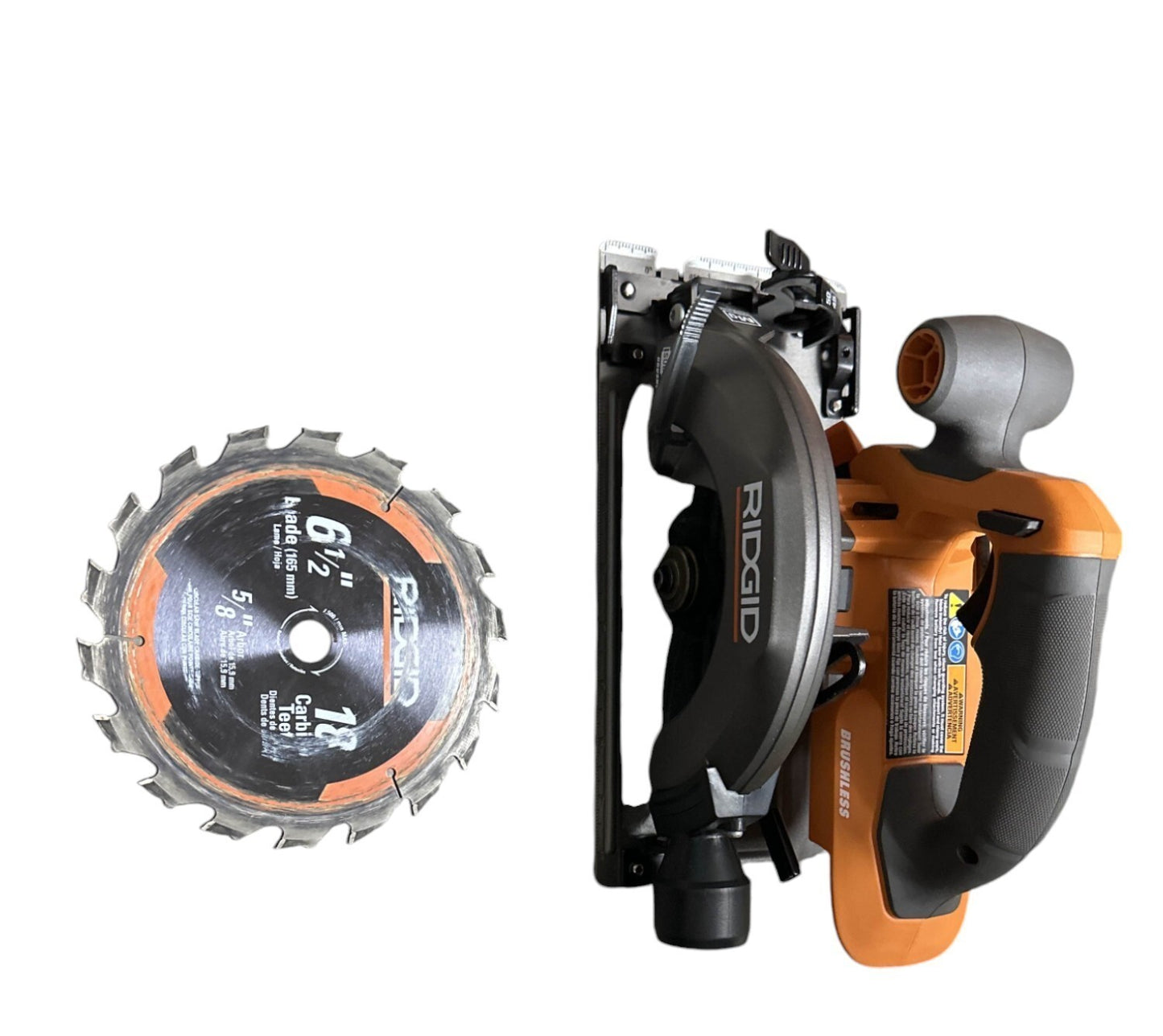 RIDGID 18V SubCompact Brushless 6 1/2" Circular Saw - TOOL ONLY-OPEN BOX-