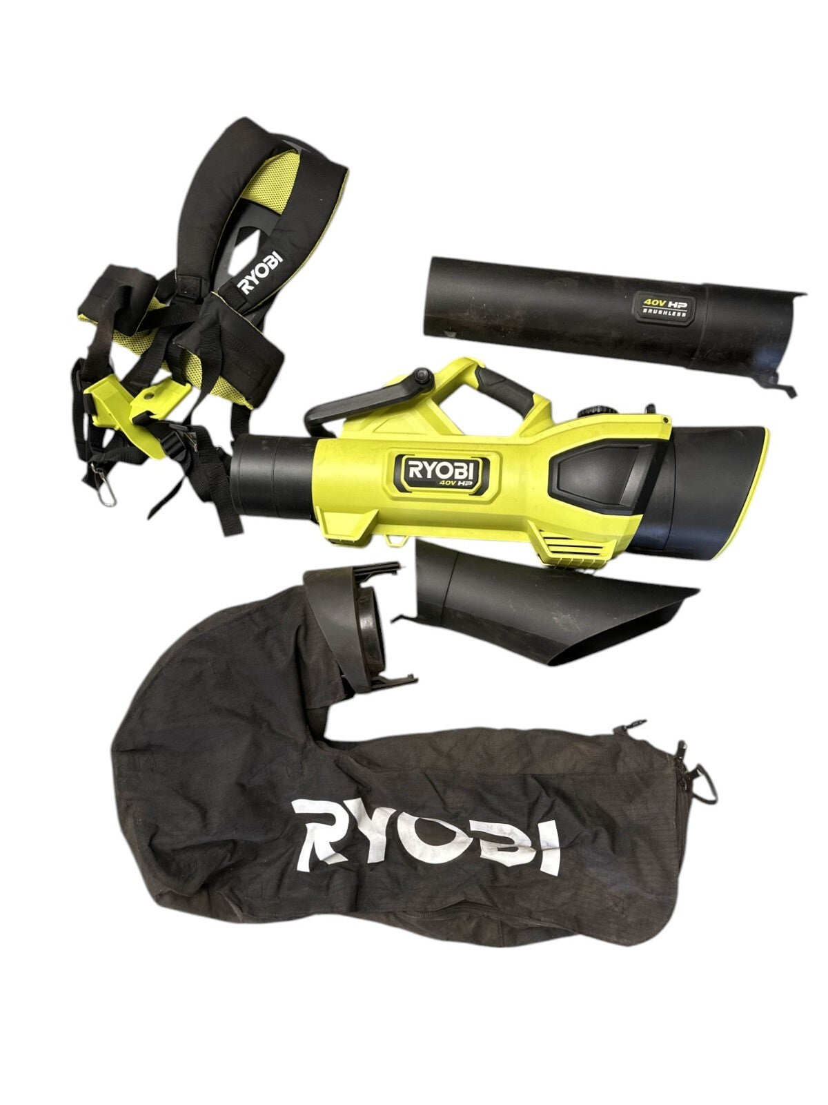 Ryobi 40V HP 600 CFM Leaf Blower/Mulcher/Vacuum -TOOL ONLY- RY404150--READ-