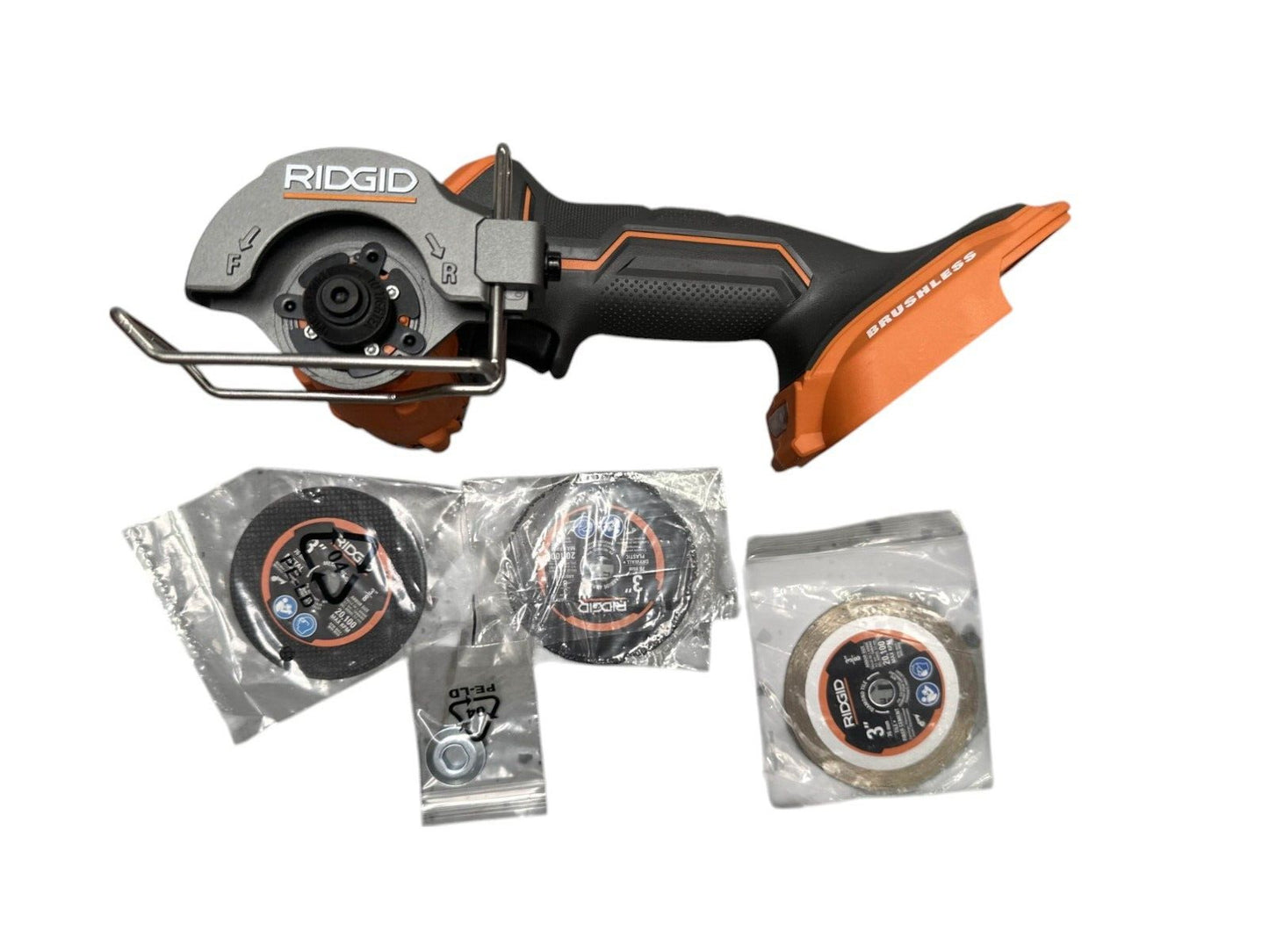 RIDGID R87547B 18v SUBCOMPACT BRUSHLESS 3" Multi Material Saw-TOOL ONLY-OPEN BOX
