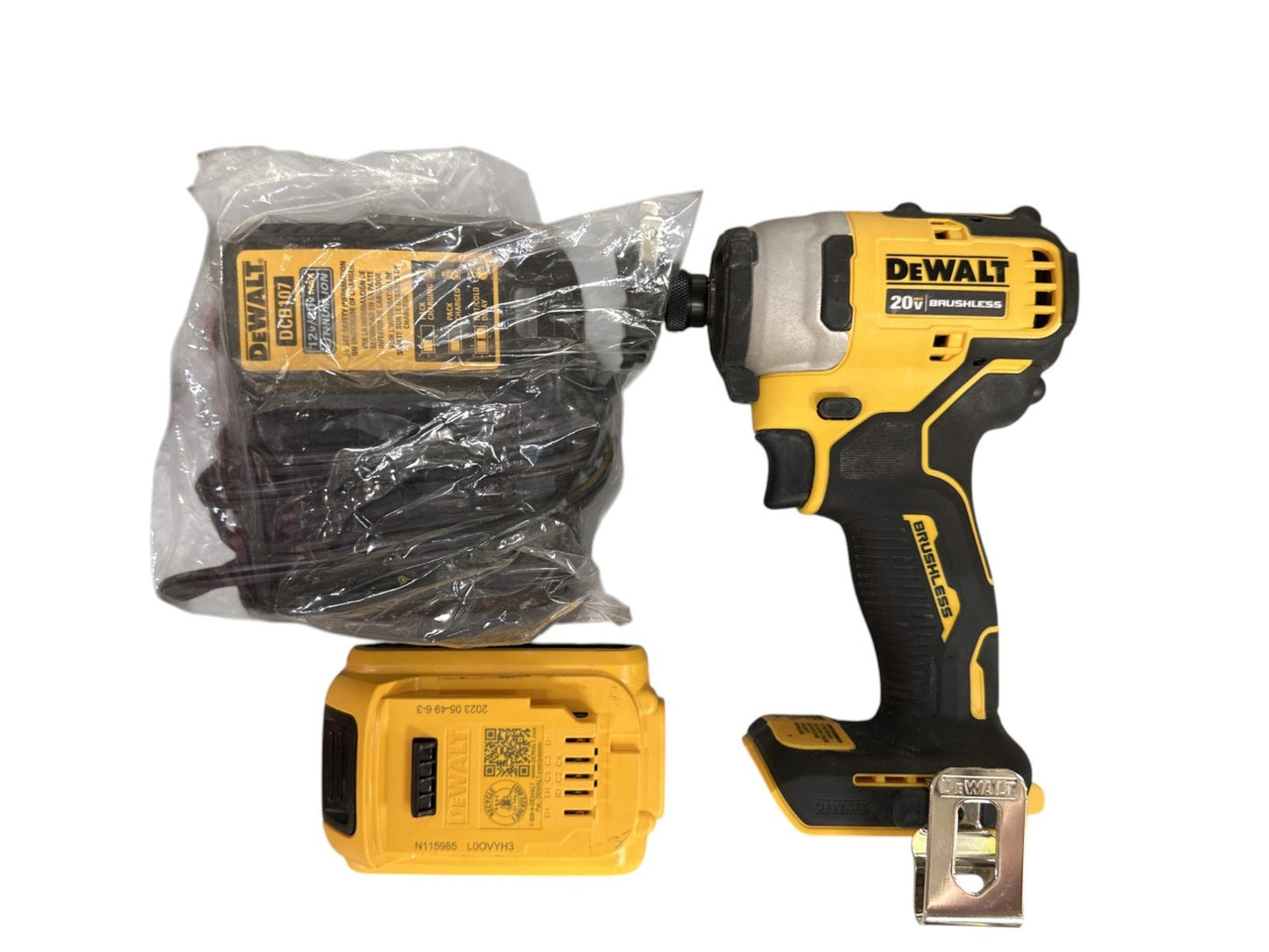Dewalt DCF809D1 Atomic 20V Brushless 1/4" Impact Driver Kit -USED-