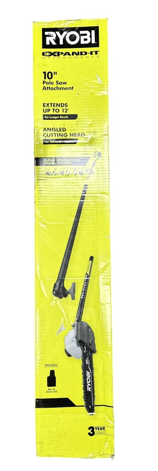 RYOBI Expand-It 10" Universal Pole Saw Attachment (NO CHAIN)
