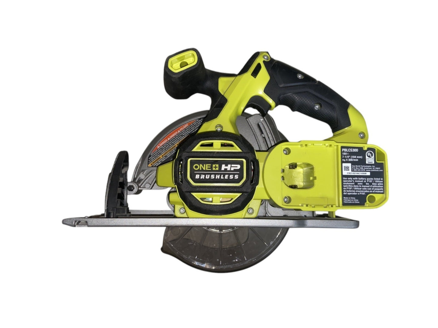 RYOBI HP 18V Brushless 7-1/4" Circular Saw (Tool Only) - PBLCS300B - READ DESC.!
