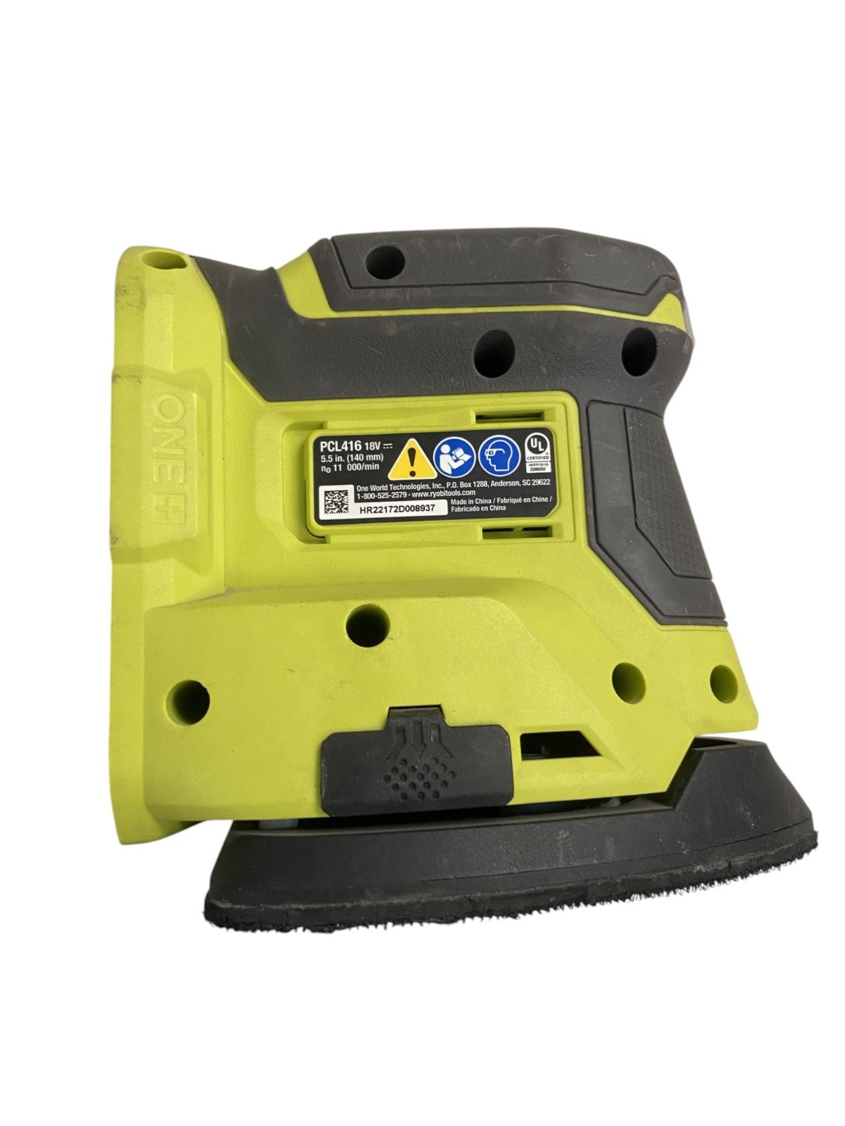 RYOBI ONE+ 18V CORNER CAT Finish Sander PCL416B (Tool Only) - No Sandpaper