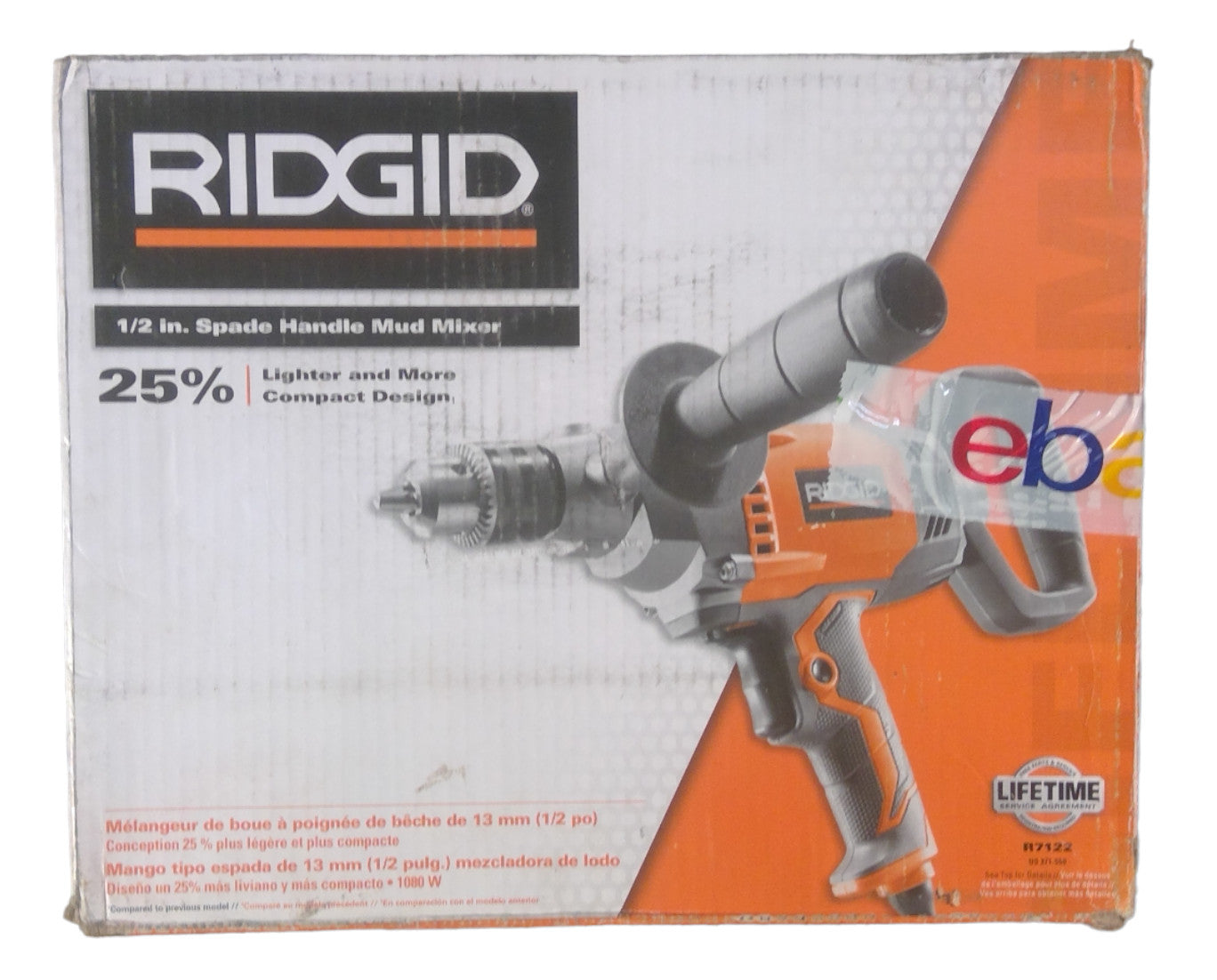 FOR PARTS - RIDGID R7122 1/2" Spade Handle Mud Mixer (Corded)