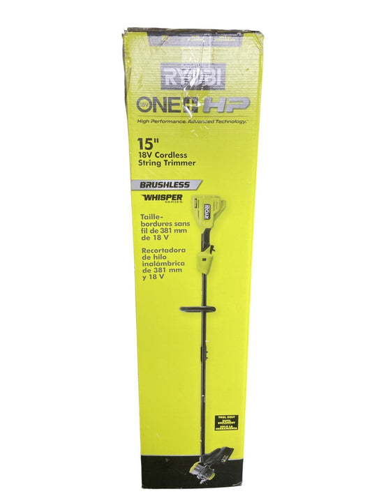 RYOBI P20019 HP 18V Brushless 15" Cordless Battery String Trimmer Tool Only READ
