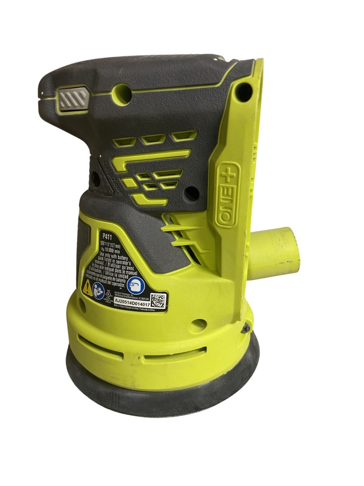 Ryobi P411 ONE+ 18-Volt 5 in. Cordless Random Orbit Sander Tool & Dust Bag Only