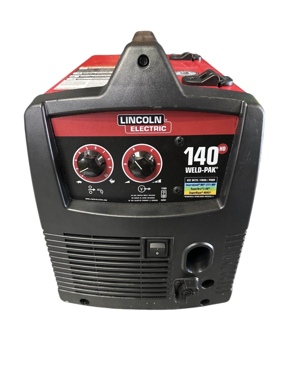 Lincoln Electric 140 HD WELD pak MIG Pro 140hd WIRE FEED WELDER K2514-1 -READ---
