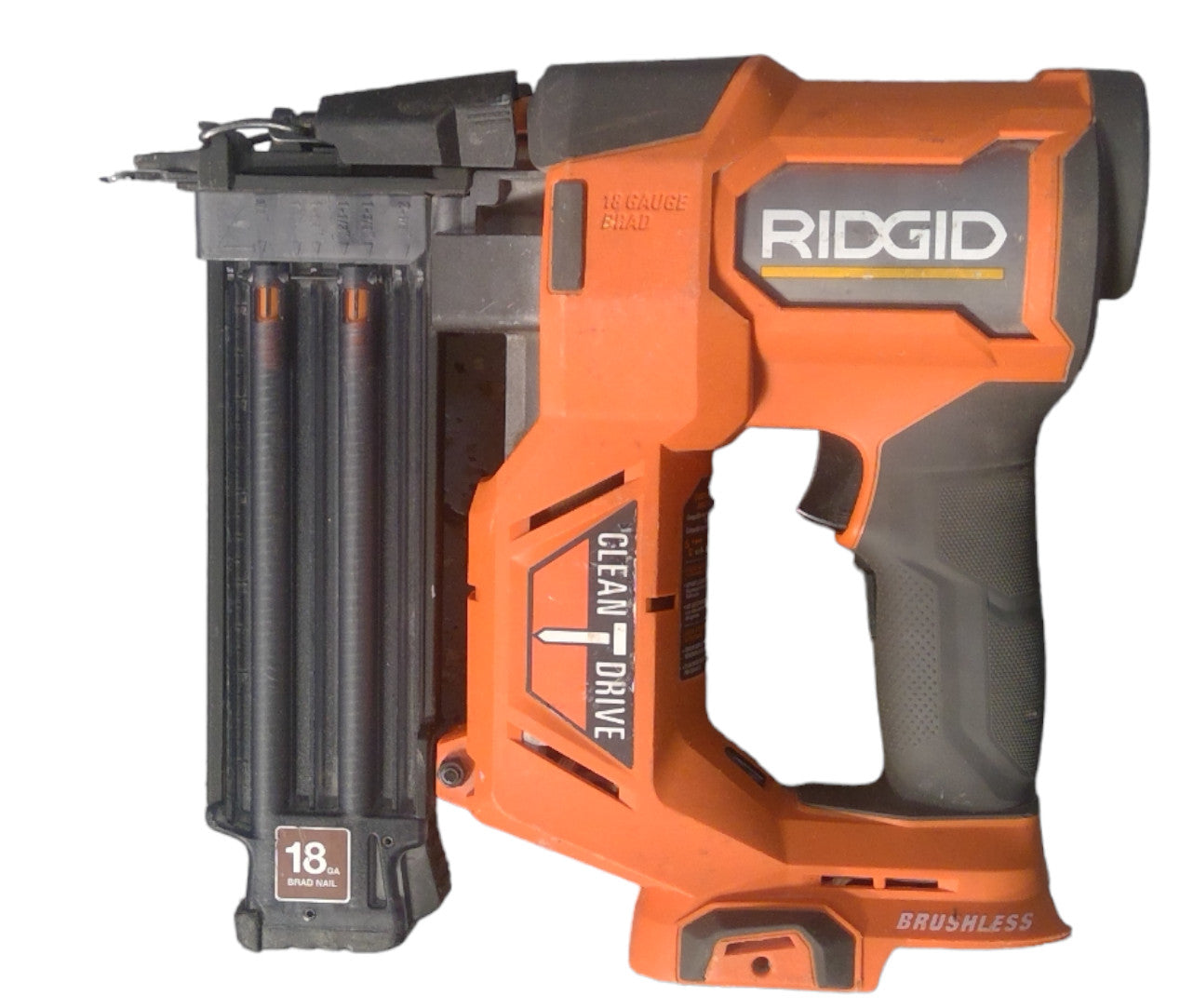 FOR PARTS RIDGID 18V Cordless 18-Gauge 2-1/8" Brad Nailer (Tool Only) -READ-